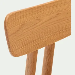 Chaise en chêne massif sans accoudoirs - bois clair
