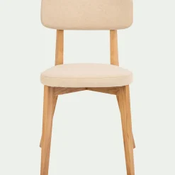 Chaise en tissu - blanc nougat