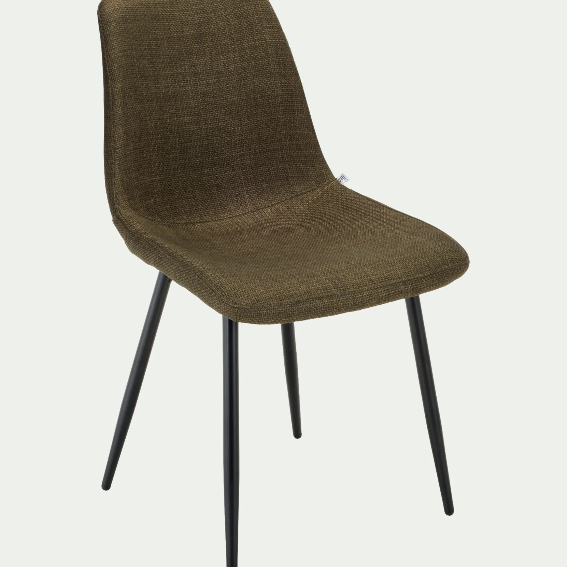 Chaise en tissu et métal - vert cedre