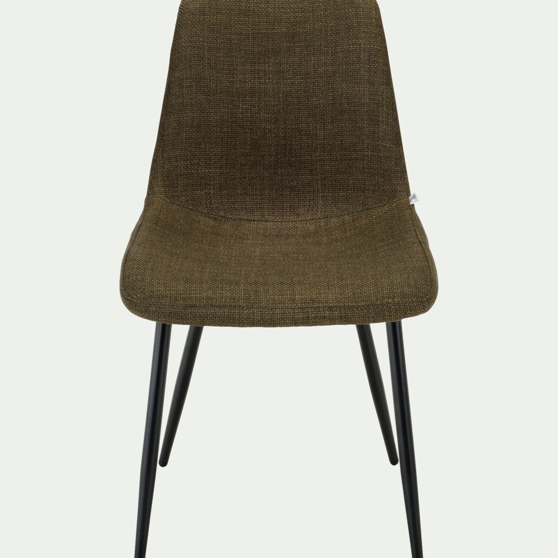 Chaise en tissu et métal - vert cedre