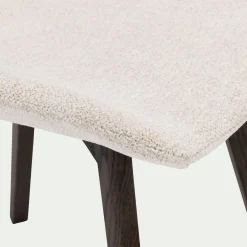 Chaise en tissu sans accoudoirs - beige