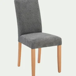 Chaise en tissu sans accoudoirs - gris