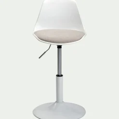 Chaise enfant dactylo en plastique - gris