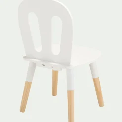 Chaise enfant en bois - blanc