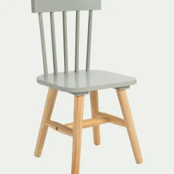 Chaise enfant en bois - vert olivier