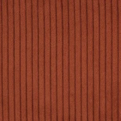 Chaise pivotante en velours côtelé et piétement en fer - brun rustrel