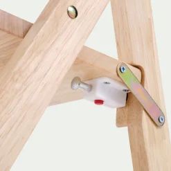 Chaise pliante pour enfant en bois d'hévéa - bois clair