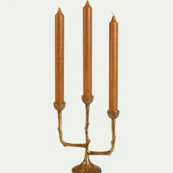 Chandelier à trois branches en laiton H20cm - doré