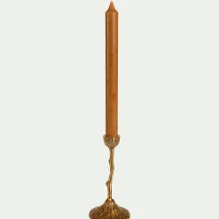 Chandelier effet bois en laiton H16cm - doré