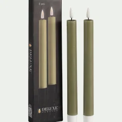 Chandelles à LED - vert