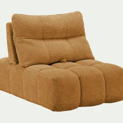 Chauffeuse avance - recule en tissu campo - jaune argan