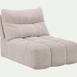 Chauffeuse avance - recule en tissu campo - blanc écru