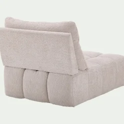 Chauffeuse avance - recule en tissu campo - blanc écru