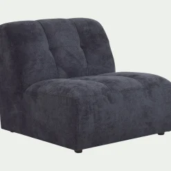 Chauffeuse en tissu Eden - bleu marine