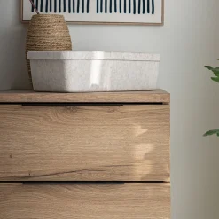 Chiffonnier 4 tiroirs en bois - bois clair