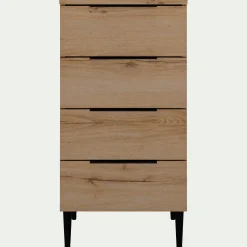 Chiffonnier 4 tiroirs en bois - bois clair