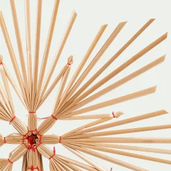 Cimier étoile en paille H30cm - naturel