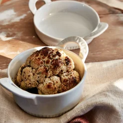 Cocotte individuelle en porcelaine D11cm - blanc