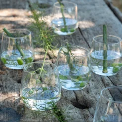 Coffret de 6 gobelets en verre 37cl - transparent