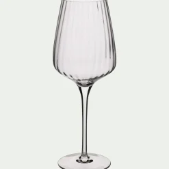 Coffret de 6 verres à pied tulipe en cristallin 45cl - transparent