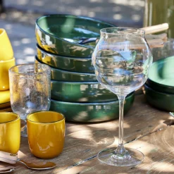 Coffret de 6 verres à pied en cristallin 40cl - transparent