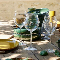 Coffret de 6 verres à pied en cristallin 40cl - transparent