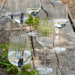 Coffret de 6 verres à pied tulipe en cristallin 35cl - transparent