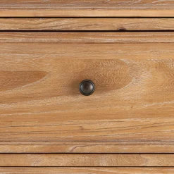 Commode 6 tiroirs en bois d'orme et de pin - bois clair