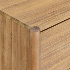 Commode 6 tiroirs en bois d'acacia massif - bois clair