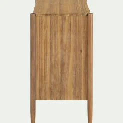 Commode 3 tiroirs en bois d'acacia massif - bois clair