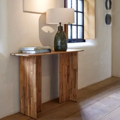 Console en acacia massif - bois clair