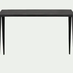 Console en aluminium - noir L121xl39xH82cm