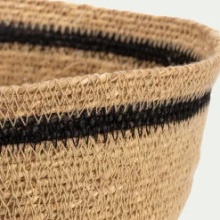 Corbeille à pain D25cm en jonc de mer - naturel