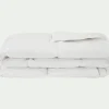 Couette tempérée en duvet et plumettes de canard 260x240cm - blanc