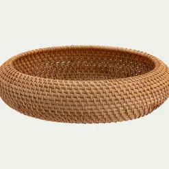 Coupe déco ronde en rotin D35cm - naturel