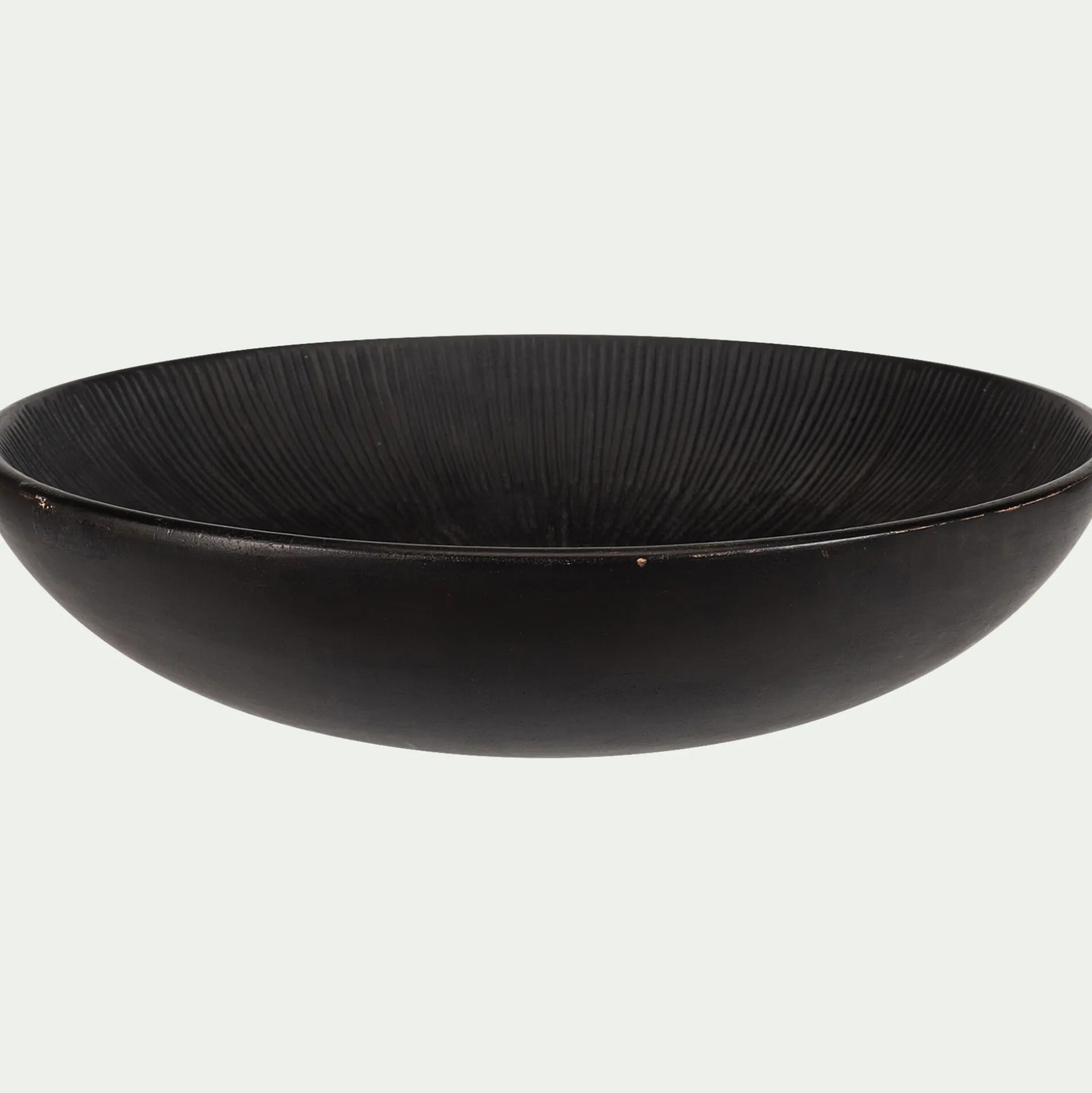 Coupe décorative en bois de manguier D29cm - noir