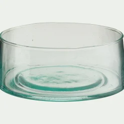Coupe décorative en verre D17,5cm - transparent