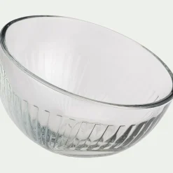 Coupe inclinée en verre D12cm - transparent