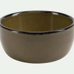 Coupelle apéritive en grès D8,5cm - vert mousse