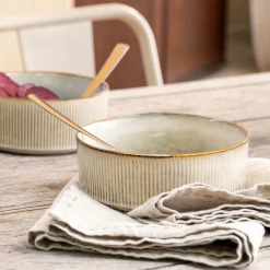 Coupelle en grès D17cm - beige