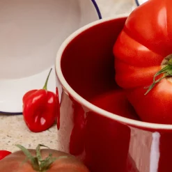 Coupelle en grès D15cm - rouge