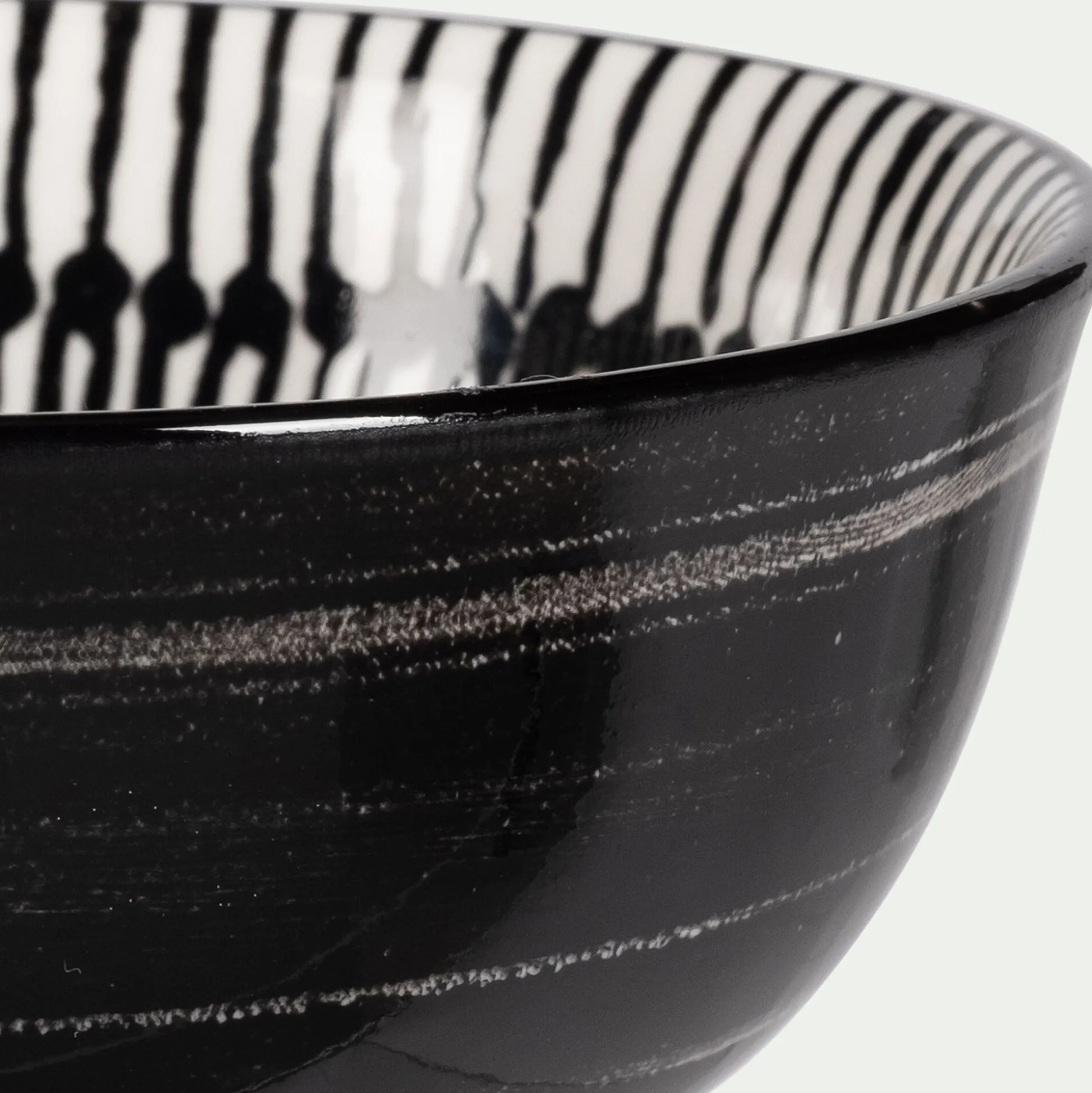 Coupelle en porcelaine D15,5cm - noir