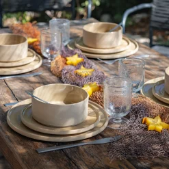 Coupelle mouchetée en grès D14cm - beige