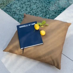 Coussin de jardin en tissu - jaune alep 70x70cm