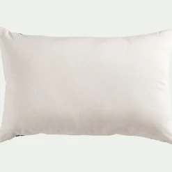 Coussin en coton à motif Kissos 40x60cm - blanc