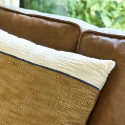 Coussin en coton 40x60cm - brun noisette