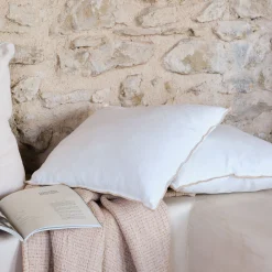 Coussin en lin 45x45cm - blanc écru