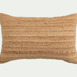 Coussin en toile de jute - naturel 30x50cm