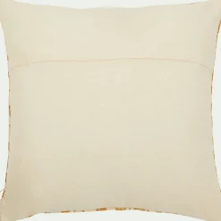 Coussin ethnique en coton 45x45cm - beige nèfle