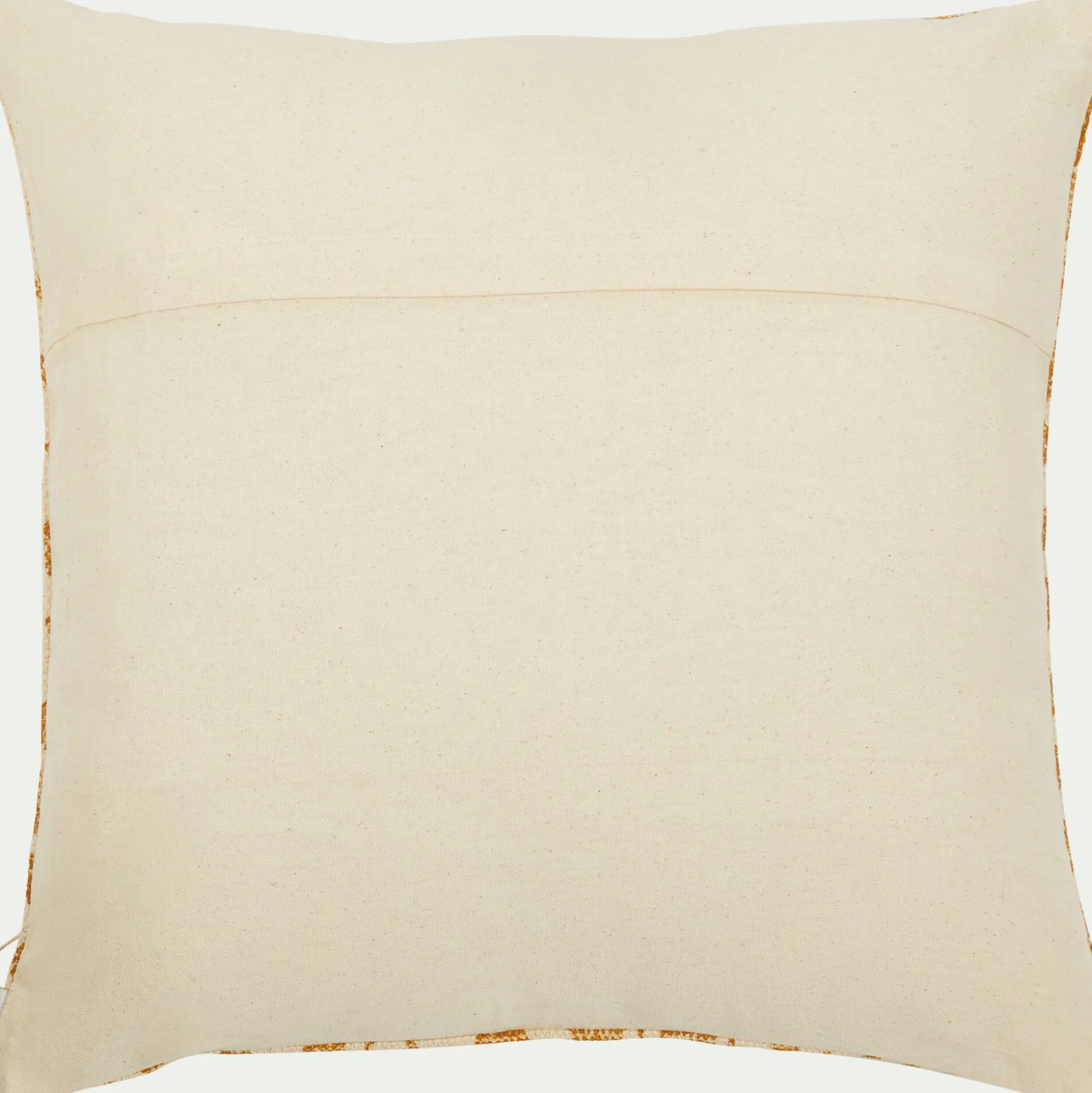 Coussin ethnique en coton 45x45cm - beige nèfle
